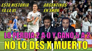 NARRACION ARGENTINA DEL OTRA VOLTEADA EPICA DEL REAL MADRID SHOW DE VINICIUS JUNIOR 5 A 2 DORMUND [upl. by Ettie]