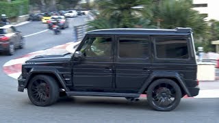 LOUD BRABUS GWagons Making Some Noise in Monaco [upl. by Dorita]