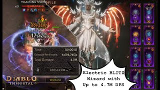 Electric quotBlitzquot Wizard Latest HighDamage Wizard Build — Up To 47 Million DPS  Diablo Immortal [upl. by Eryn411]