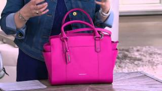 Tignanello Saffiano Leather RFID Satchel on QVC [upl. by Chuck]