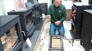 How to replace a rope door seal on Croft Small 8kw woodburning stove [upl. by Neroc401]