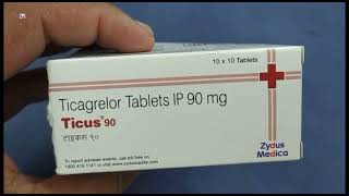 Ticus 90 Tablet  Ticagrelor Tablets  Ticus 90mg Tablet Uses Side effects Benefits Dosage Review in [upl. by Thomsen255]