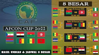 JADWAL 8 BESAR PIALA AFRIKA 2022 [upl. by Tildy]