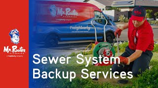 Is your sewer system backed up Call Mr Rooter Plumbing for sewer repair [upl. by Hanafee]