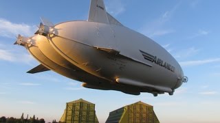 Airlander 10 Worlds Largest Aircraft Test Flight Landing [upl. by Esya]