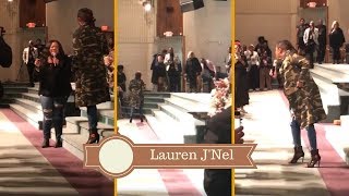 LeAndria Johnson Mic Toss To Kierra Sheard and Karen Clark Sheard  Worship [upl. by Melas950]