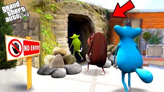 Oggy Found Secret Tunnel Outside Oggys House In GTA 5 Gta 5 mods With Oggy And Jack [upl. by Minetta824]