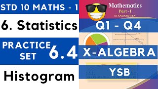 Statistics  Practice Set 64  SSC Class 10th Algebra  Maths 1  Maharashtra State Board Lesson 6 [upl. by Amihsat]