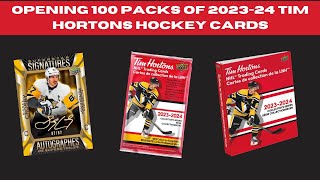 Opening 100 Packs of 202324 Tim Hortons Hockey Cards Plus a Baseball Break [upl. by Helaina]