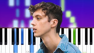 Troye Sivan  Easy Piano Tutorial [upl. by Llenrub193]