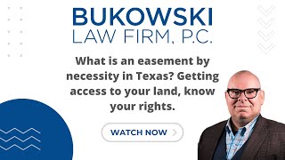 What is an easement by necessity in Texas Getting access to your land know your rights [upl. by Irene]