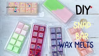 DIY COLORFUL WAX MELT SNAP BARS [upl. by Tsepmet]