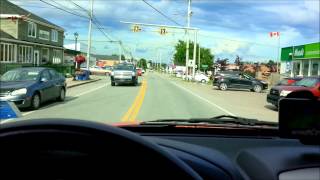 Driving Thru St Peters Cape Breton Nova Scotia [upl. by Beata220]