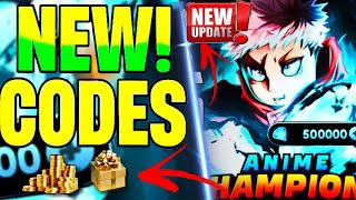 ⭕ 4 NEW CODES ⭕ ANIME CHAMPIONS SIMULATOR CODES  NEW ROBLOX ANIME CHAMPIONS SIMULATOR CODES [upl. by Krucik]