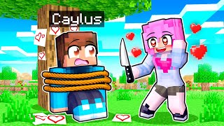 Caylus Gets CAPTURED by AI Yandere Girlfriend in Minecraft [upl. by Kinom]