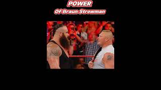 brock lesnar vs braun strowman short video  braun strowman challenge with brock Lesnar wwe [upl. by Ahsenat]