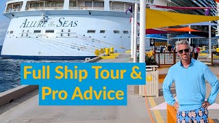 Full Ship Tour of Allure of the Seas with Pro Tips amp Advice  Royal Caribbean [upl. by Esenahs]