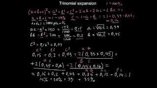 Trinomial expansion applied to Genetics [upl. by Letney]