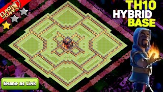 NEW BEST Town Hall 10 Farming Base with Link 2024  TH10 Hybrid BASE Clash of Clans 1294 [upl. by Enoek334]