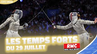 JO 2024  Les comms RMC les temps forts du 29 juillet avec une pluie de médailles [upl. by Aeynod]