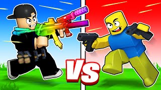 I Cheated With OP Weapons vs My Friends in Roblox [upl. by Lamprey930]