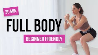 20 MIN FULL BODY Workout For Beginners No Equipment No Repeat No Talking HIIT Workout At Home [upl. by Nerad]