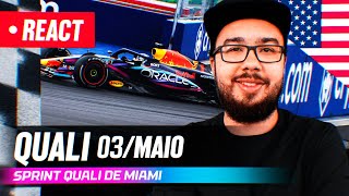 F1 REACT AO VIVO  CLASSIFICAÇÃO SPRINT EM MIAMI DE 2024 [upl. by Nylrac]