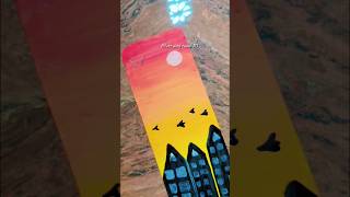 Sun rises painting 🖌️ easy painting❣️artshortvideo subscribeytshorts easypaintingideasforkids [upl. by Joby]