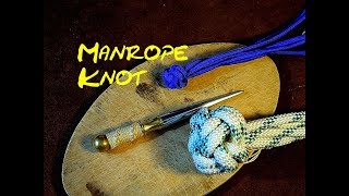 Manrope Stopper Knot a Decorative Stopper Knot for Your Rope or Paracord Wall and Crown How to Tie [upl. by Oruhtra778]