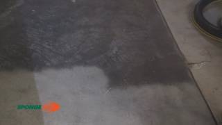 Concrete Floor Preparation using Sponge Jet [upl. by Milburt]