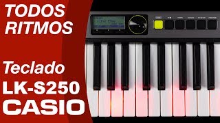 RITMOS TECLADO CASIOTONE LKS250 CASIO [upl. by Pettit]