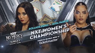 NXT No Mercy 2024 Roxanne Perez vs Jaida Parker 2K24 Simulation [upl. by Artinad]