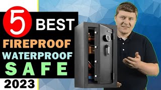 Best Fireproof Waterproof Safe 20232024 🏆 Top 5 Best Waterproof Fireproof Safe Reviews [upl. by Hcirdeirf]