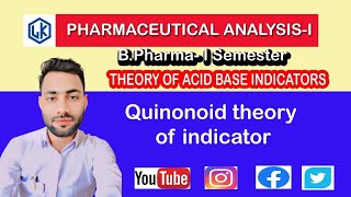 Quinonoid theory of indicators  acid base indicators  theory of acid base indicators [upl. by Eiaj675]