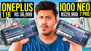 iQOO Neo 7 Pro VS OnePlus 11R BGMI 90FPS TEST  WHY PAY EXTRA [upl. by Llerroj]