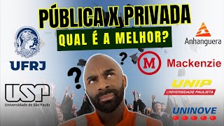 🚨Pública x Privada Qual é melhor🥊📝 [upl. by Clay]