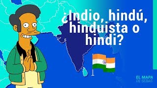 🇮🇳🇮🇳DIFERENCIA entre INDIO HINDÚ e HINDI🇮🇳🇮🇳  El Mapa de Sebas [upl. by Airednaxela]