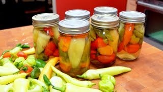 Harvesting amp Canning Hot amp Sweet Peppers [upl. by Adianez]