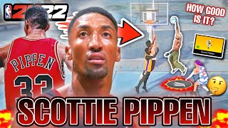 HOW GOOD IS THE SCOTTIE PIPPEN DUNK PACKAGE IN 2K22⁉️🤔 [upl. by Eelram]