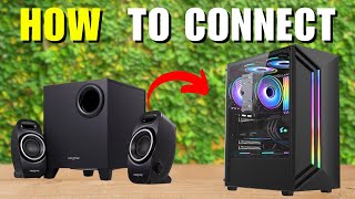 How To Connect Creative Speakers To PC [upl. by Ylime]