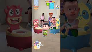 Cái Bồn Cầu Màu Đỏ funny hoathinhvuinhon hoathinhthieunhi cartoon haihuoc giaitri funny [upl. by Noyart657]