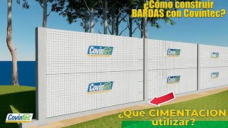 Construcción de BARDAS con PANEL Covintec  ¿Cómo construir con PANEL COVINTEC [upl. by Yerot969]