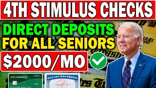 Its Officially Signed 4th Stimulus Checks Direct Deposits For Seniors On Social Security SSI SSDI [upl. by Edholm]