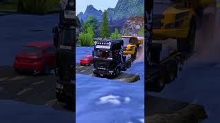 banjir bandang euro truck simulator  scania truck driving simulator  MRKRONCAL ets [upl. by Oeramed]