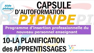 Capsule 10Planification des apprentissages [upl. by Clift]