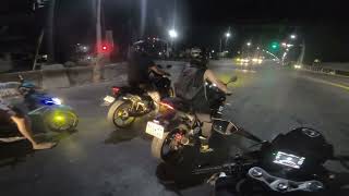 GPR250 VS SNIPER150 VS RAIDER FI AT 450SR  traffic light serye [upl. by Batruk823]