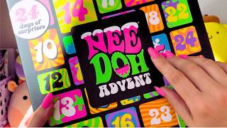 ASMR Squishy Advent Calendar Unboxing NeeDoh Squishies amp Fidgets soft spoken [upl. by Enyehc]