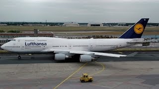 Lufthansa Business Class B744  Frankfurt to Washington [upl. by Eedia]