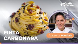 FINTA CARBONARA allo ZAFFERANO della chef stellata Rosanna Marziale😋🥓✨🧅 [upl. by Ravert]