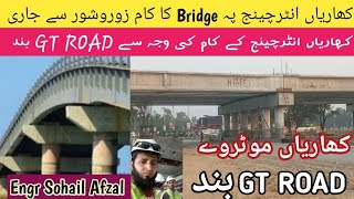 Sialkot kharian motorway latest update kharian interchange Bridge over GT Road [upl. by Woodley]